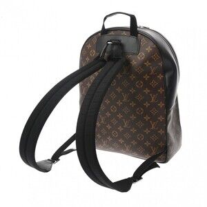 Louis Vuitton Brown Canvas Backpack Daypack Macassar black Monogram brown Josh